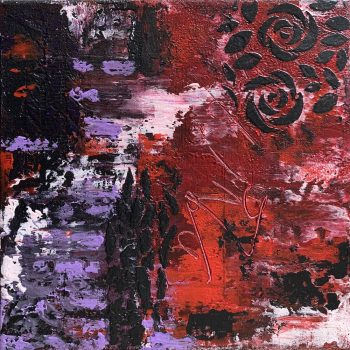 Cold Wax Painting Red Roses Cold Wax Painting Red Roses