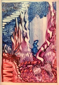 Encaustic Art on Paper A6