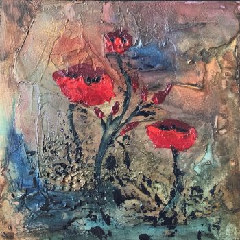 Nature Mixed Media Painting Poppies Nature Mixed Media Painting Poppies